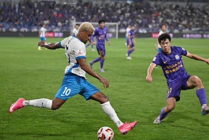 津门虎1-1战平西海岸，吴兴涵替补建功力保一分